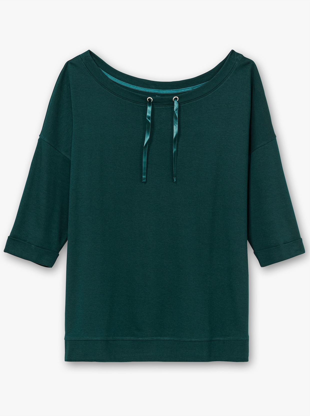 sheego Oversize-Shirt - tiefgrün