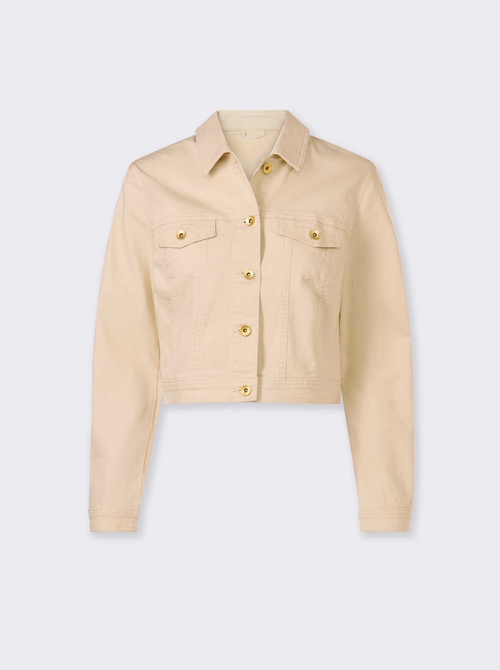 heine Jeansjacke in Kurzform - sand