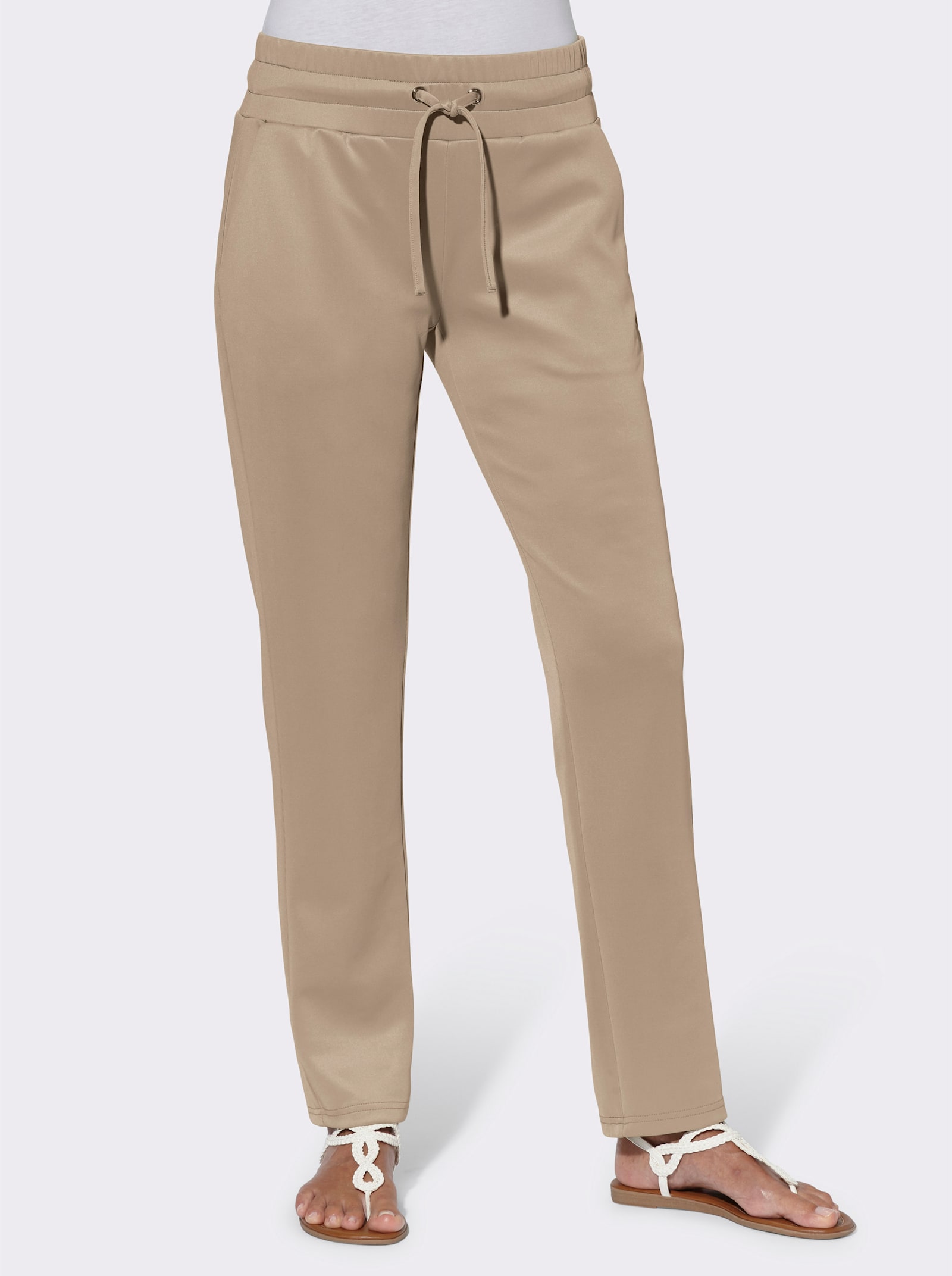 Schlupfhose in Stretch-Qualität - beige