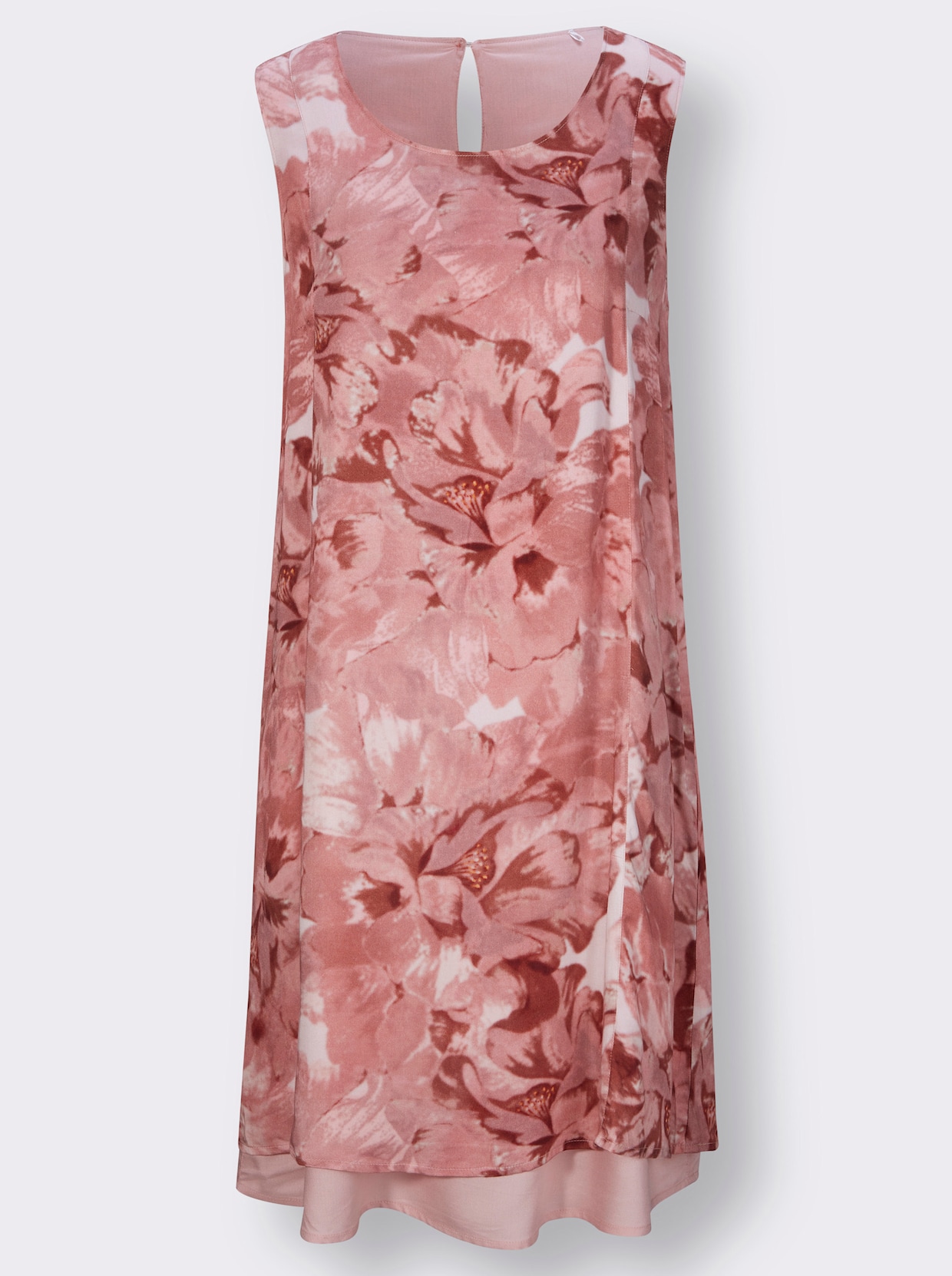 Sommerkleid - rosenholz-rosenquarz-bedruckt