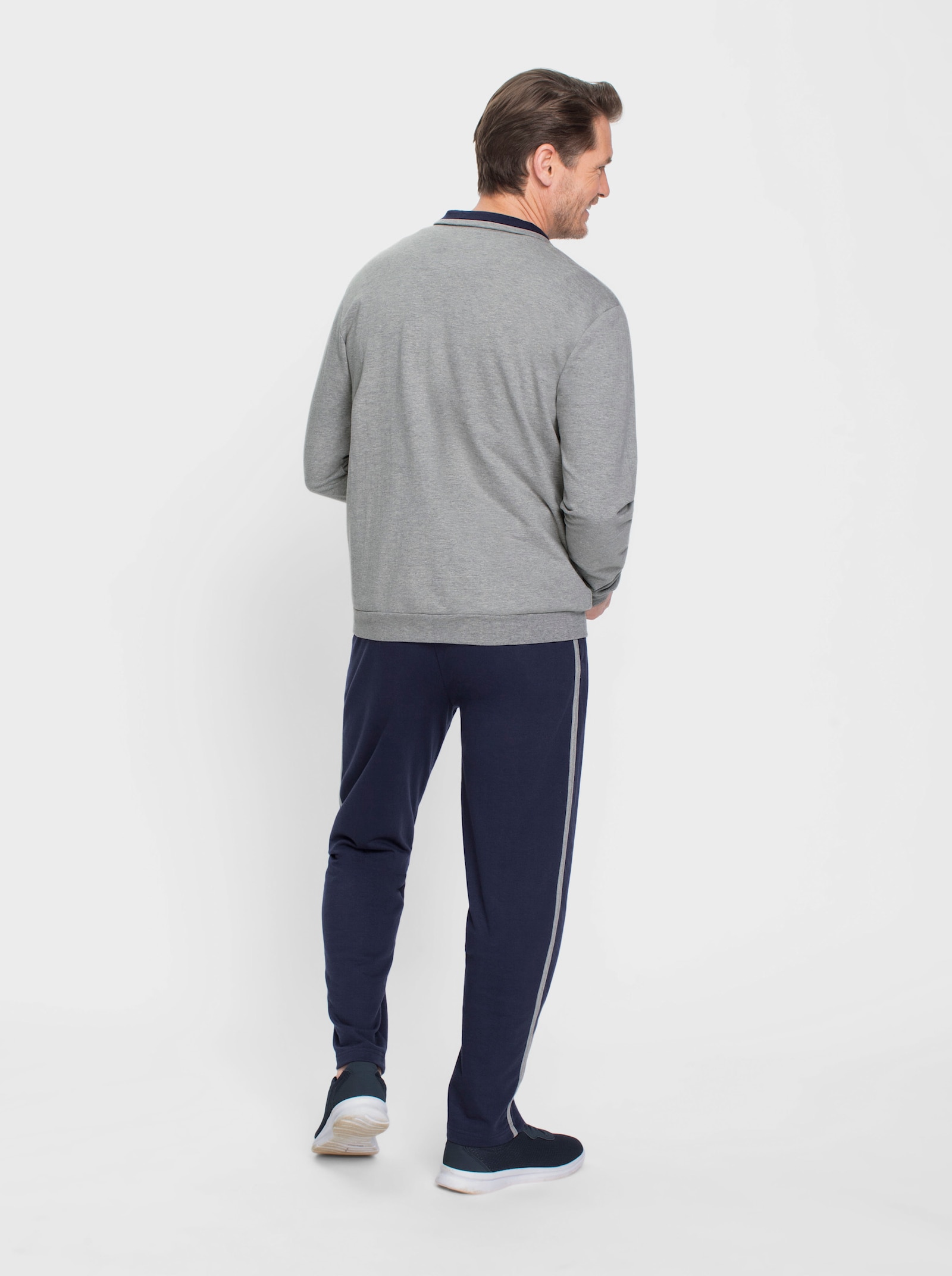 Catamaran Sports Freizeitanzug - grau-meliert-marine