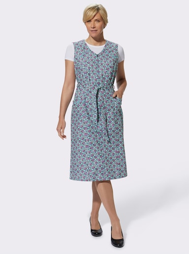 RV-Schürze mit Blütendruck - aquamarine-orchidee