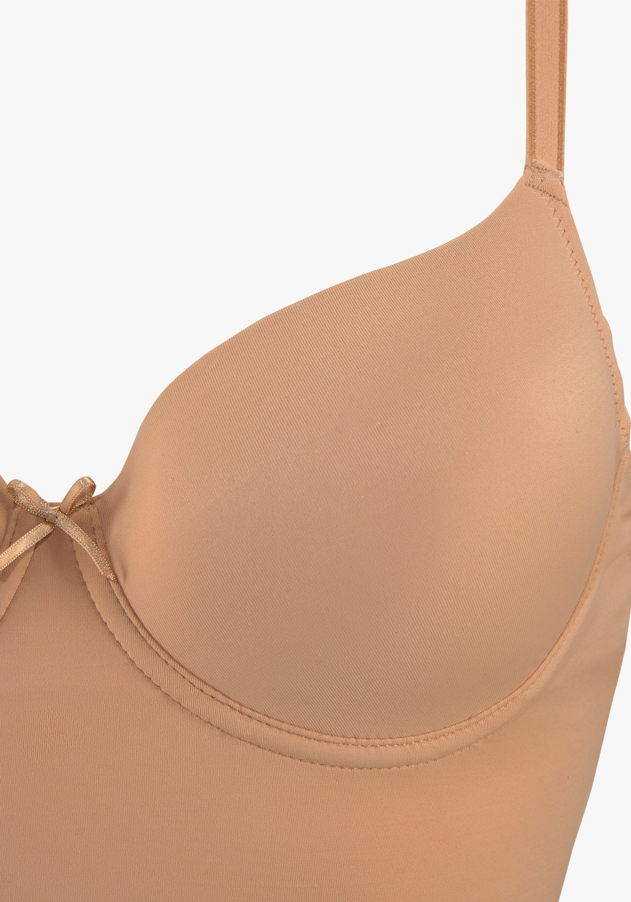 LASCANA Caraco avec soutien-gorge à coques intégré - nougat