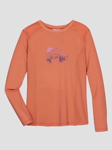 Catamaran Sports Funktionsshirt mit strukturierter Rückenpasse - papaya