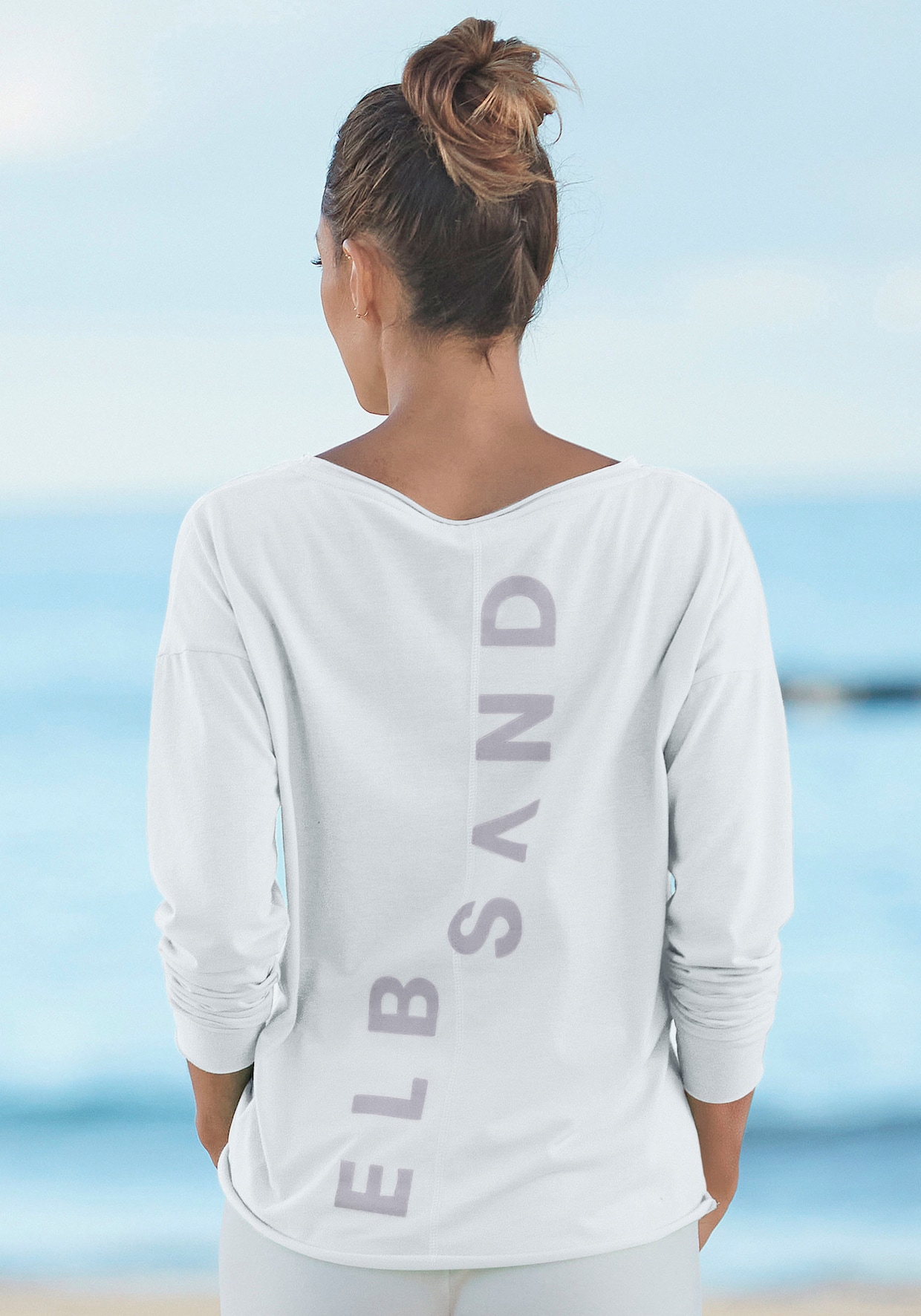 Elbsand Shirt met lange mouwen - wit