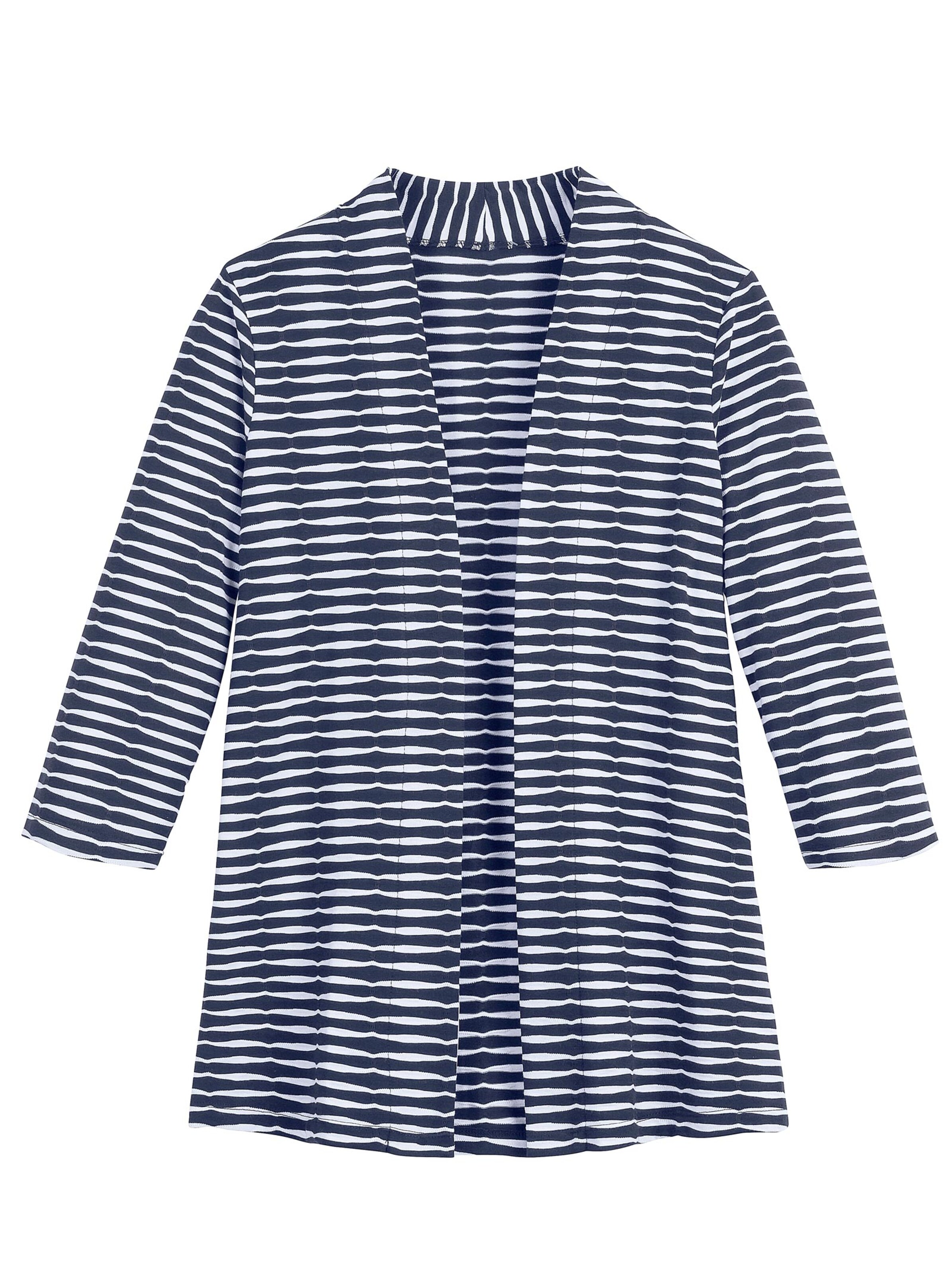 Shirtjacke - marine-gestreift
