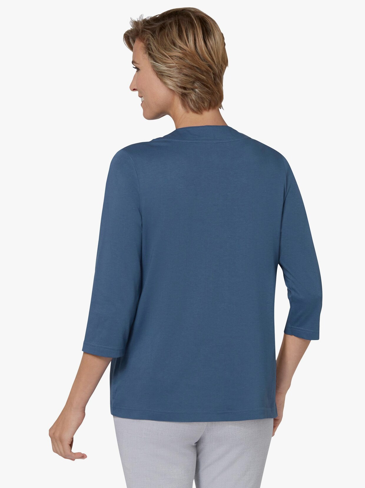 2-in-1-Shirt - jeansblau