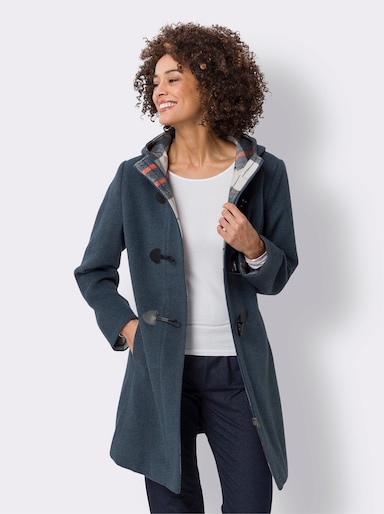 Jacke mit Knebelknöpfen - taubenblau