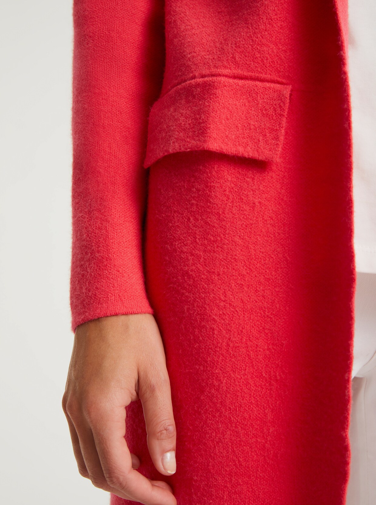 heine Manteau en tricot - rouge