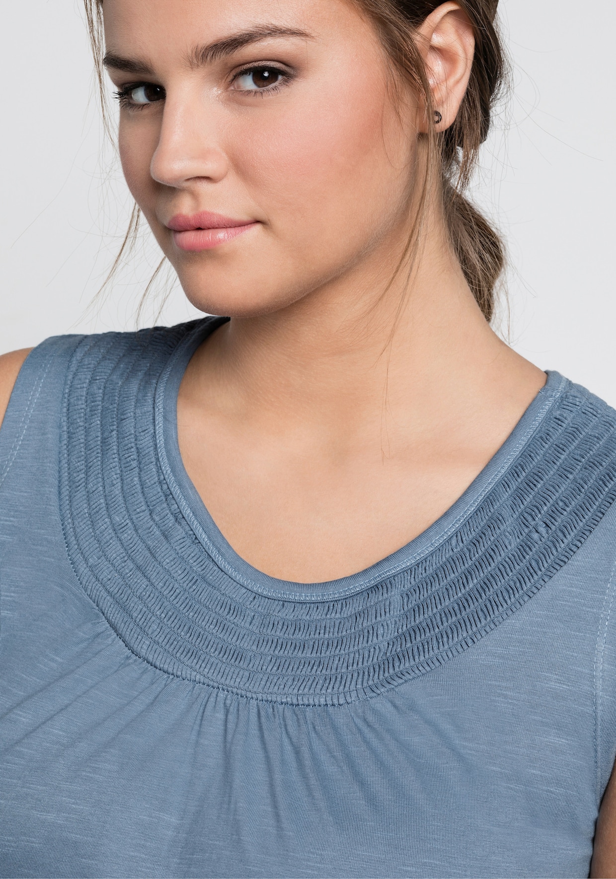 sheego Jersey jurk - bleu