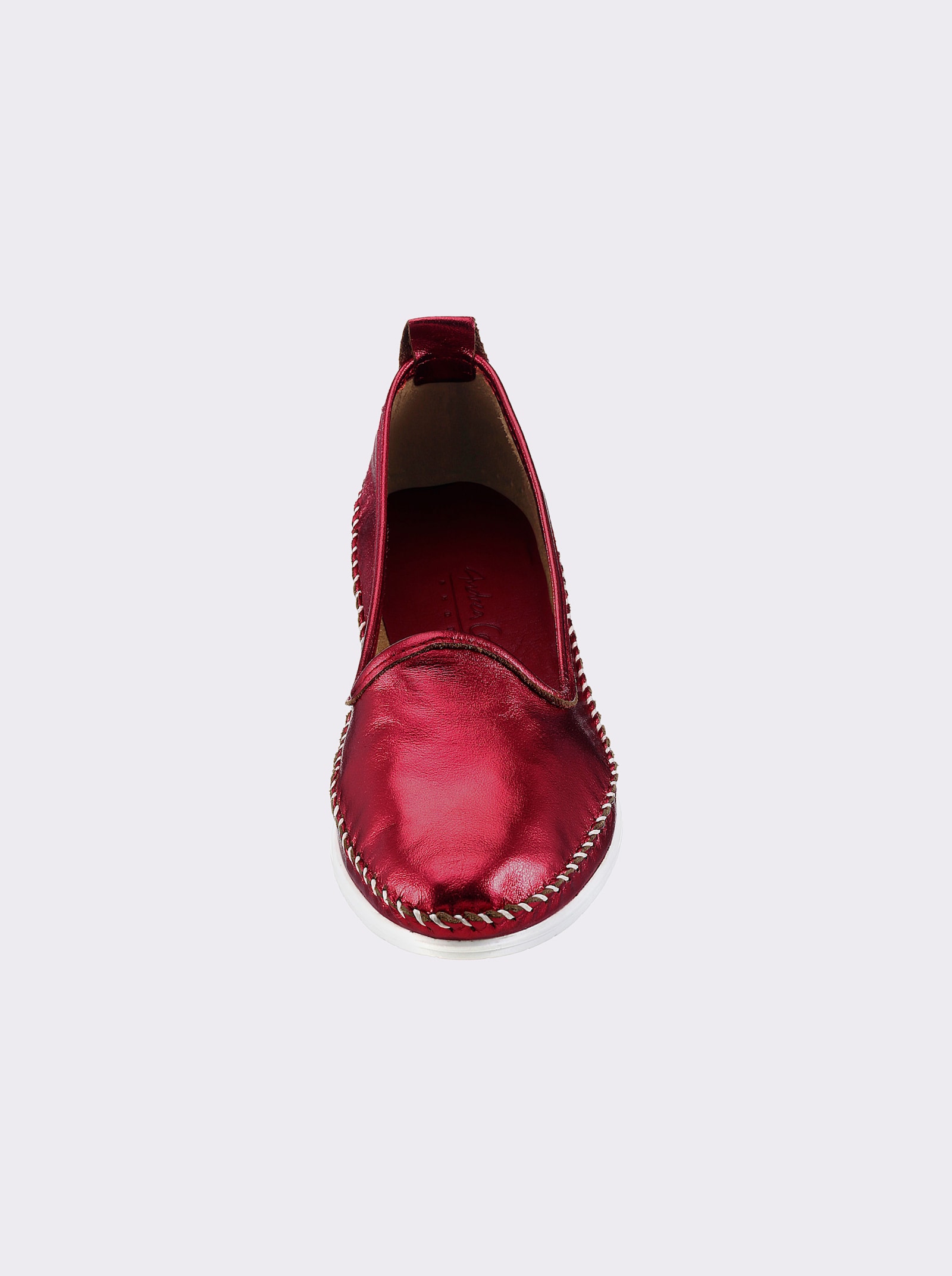 Andrea Conti Slipper - rot-metallic