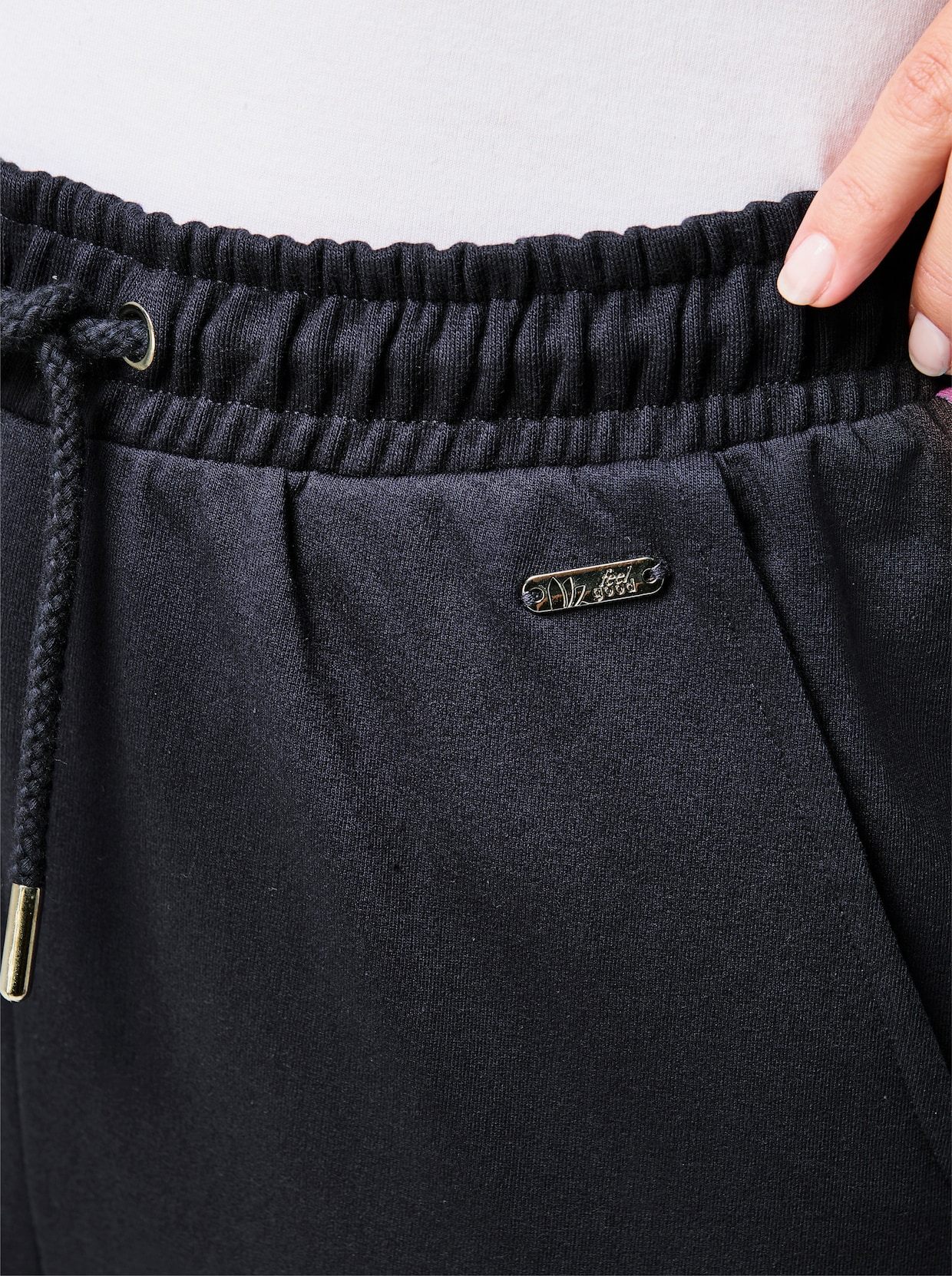 feel good Hose - schwarz-malve