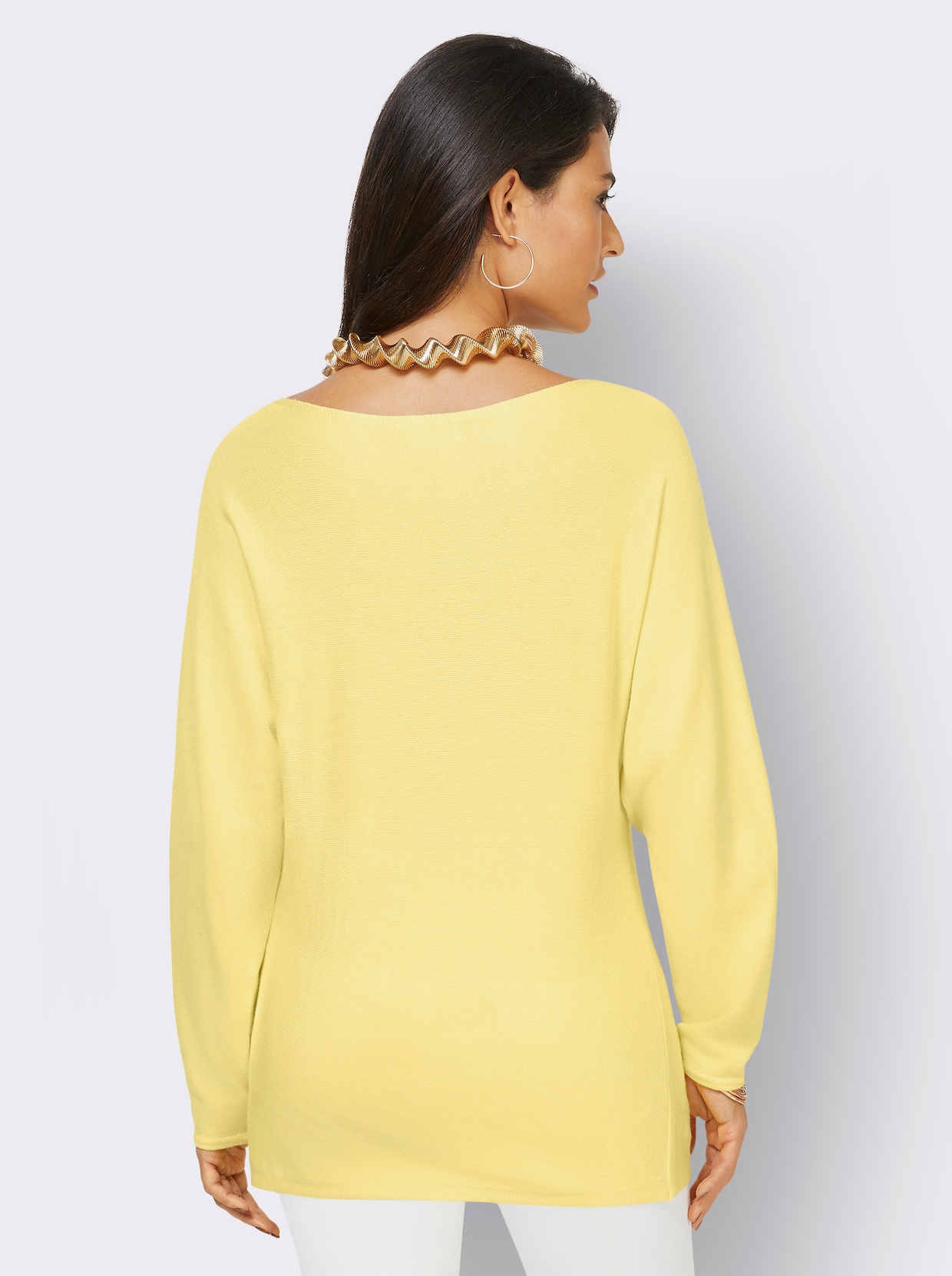 Pullover met 3/4-mouwen - citroen