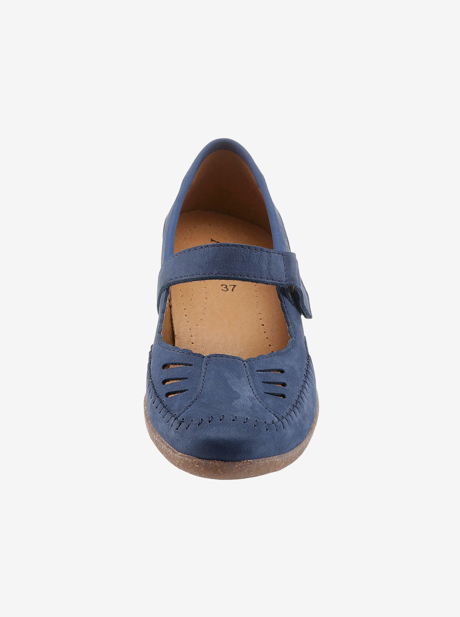 ACO Ballerinas, utbytbar fotbädd i skinn - blå