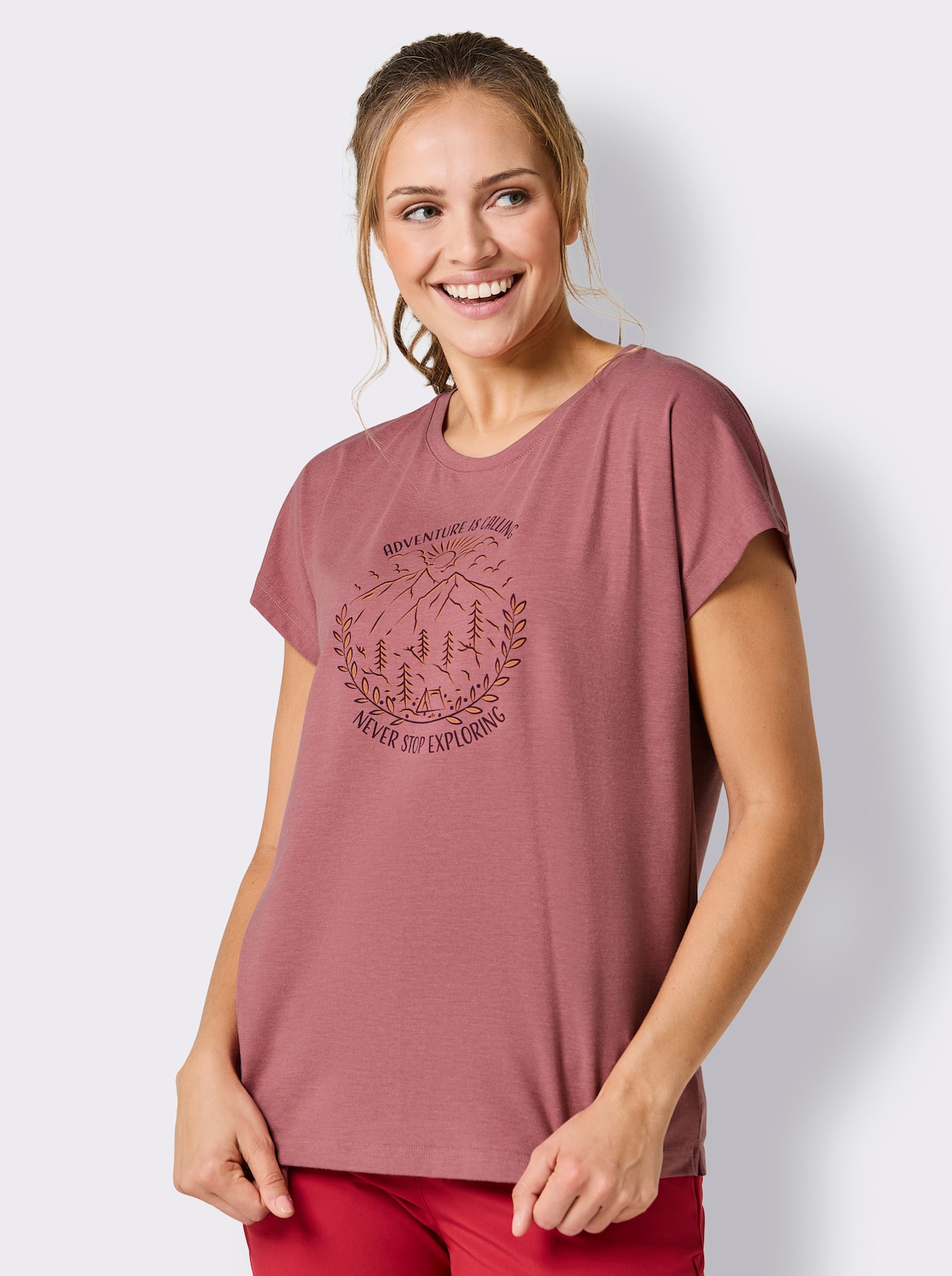 Catamaran Sports Freizeitshirt - violett-meliert