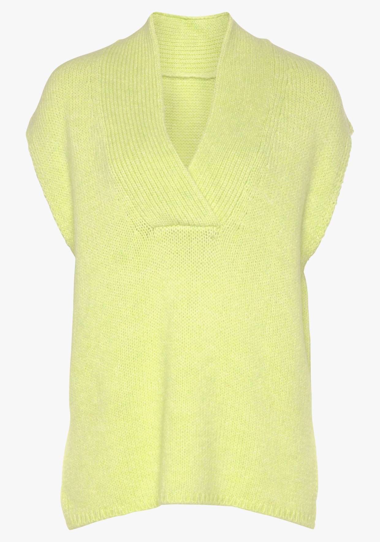 LASCANA Kurzarmpullover - limone