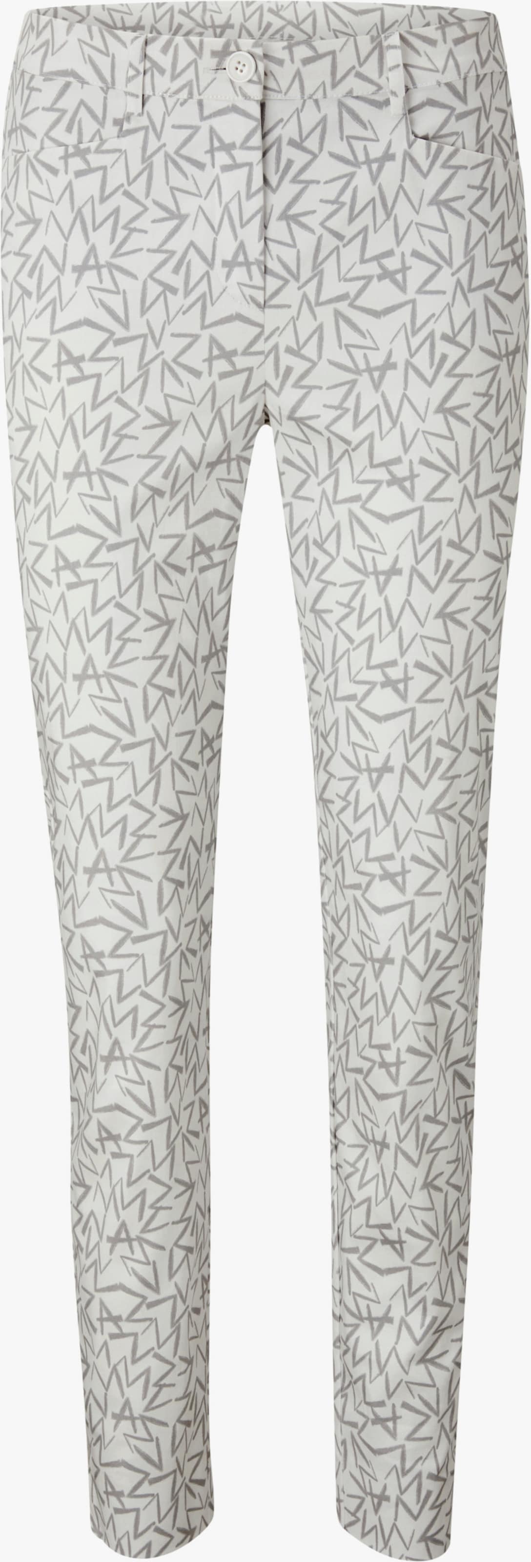 heine Broek met print - wit/grijs