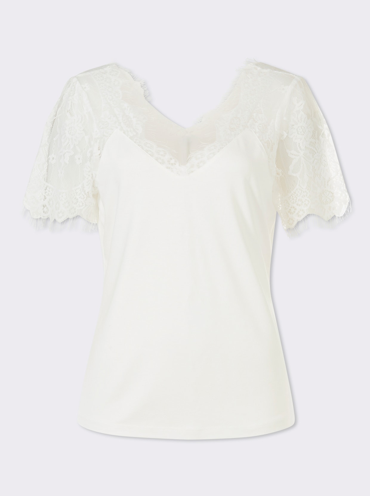 heine Kurzarmshirt - ecru