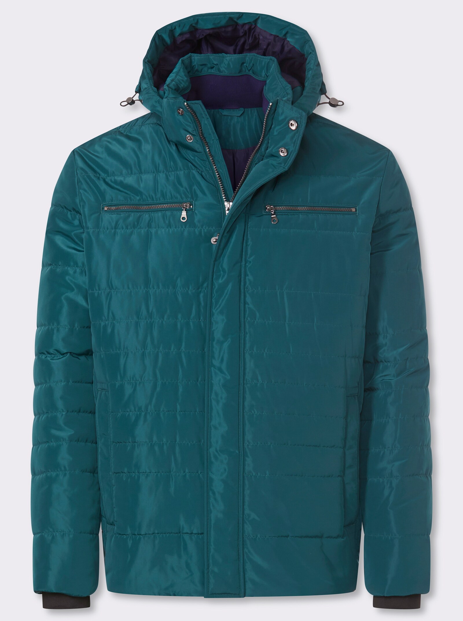 Marco Donati Jacke aus Stepp, winterwarm wattiert - petrol