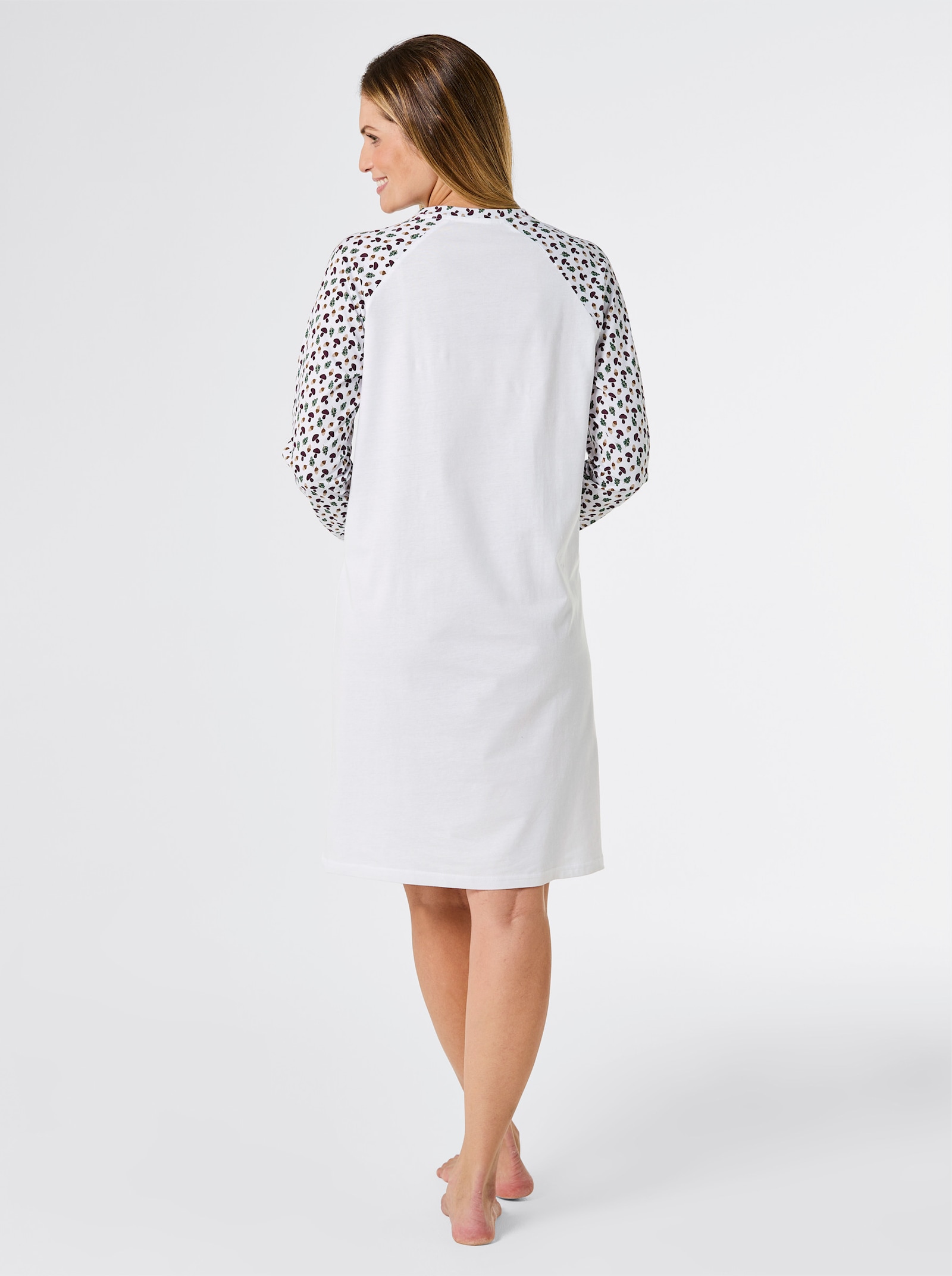 wäschepur Nachthemd - ecru geprint