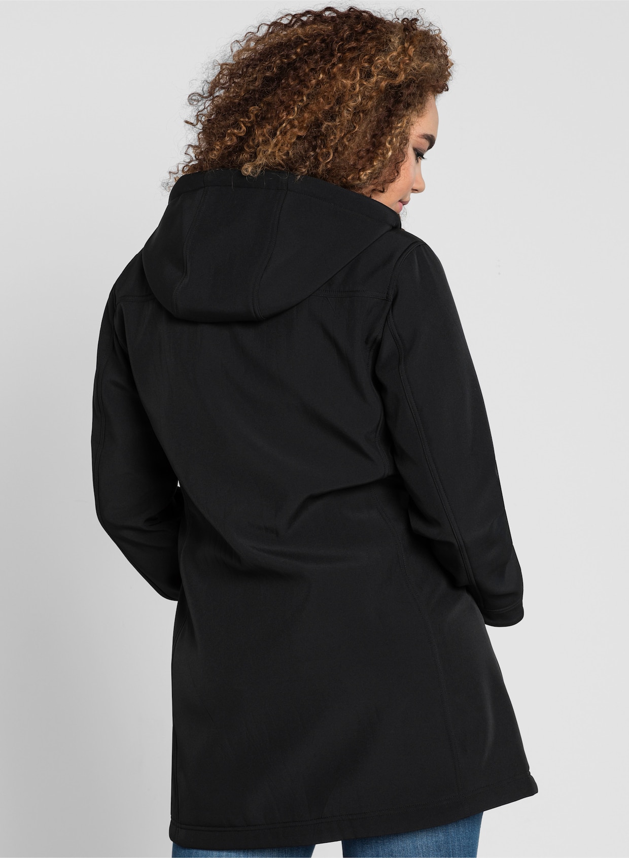 sheego Softshell-jack - zwart
