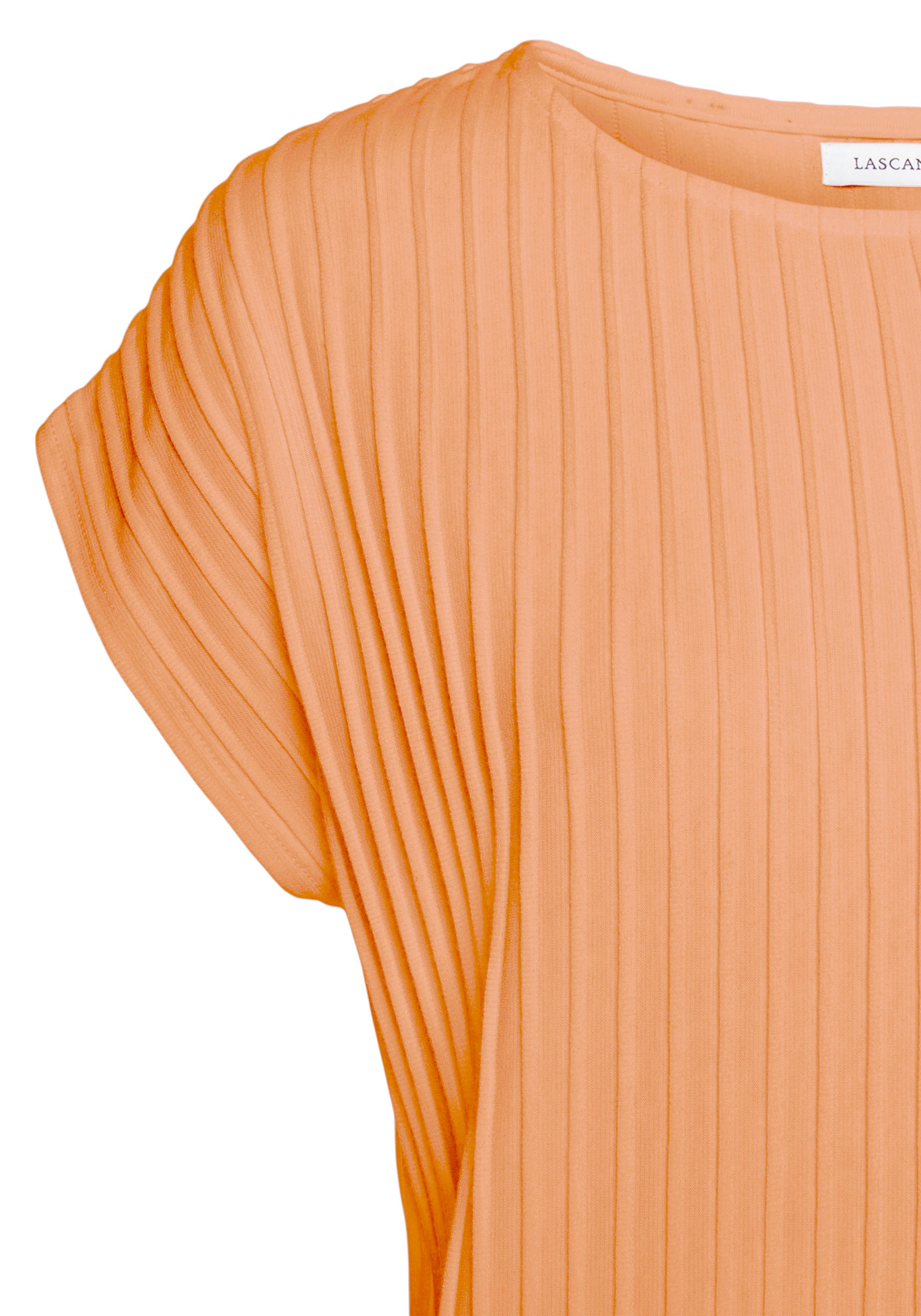 Shirt Kurzarm günstig Kaufen-Kurzarmshirt in peach von LASCANA. Kurzarmshirt in peach von LASCANA <![CDATA[Shirt von Lascana. Runder Halsausschnitt, Kurze überschnittene Ärmel. Gerader Saumabschluss. Lockere Passform. Aus weicher Strukturware.]]>. 