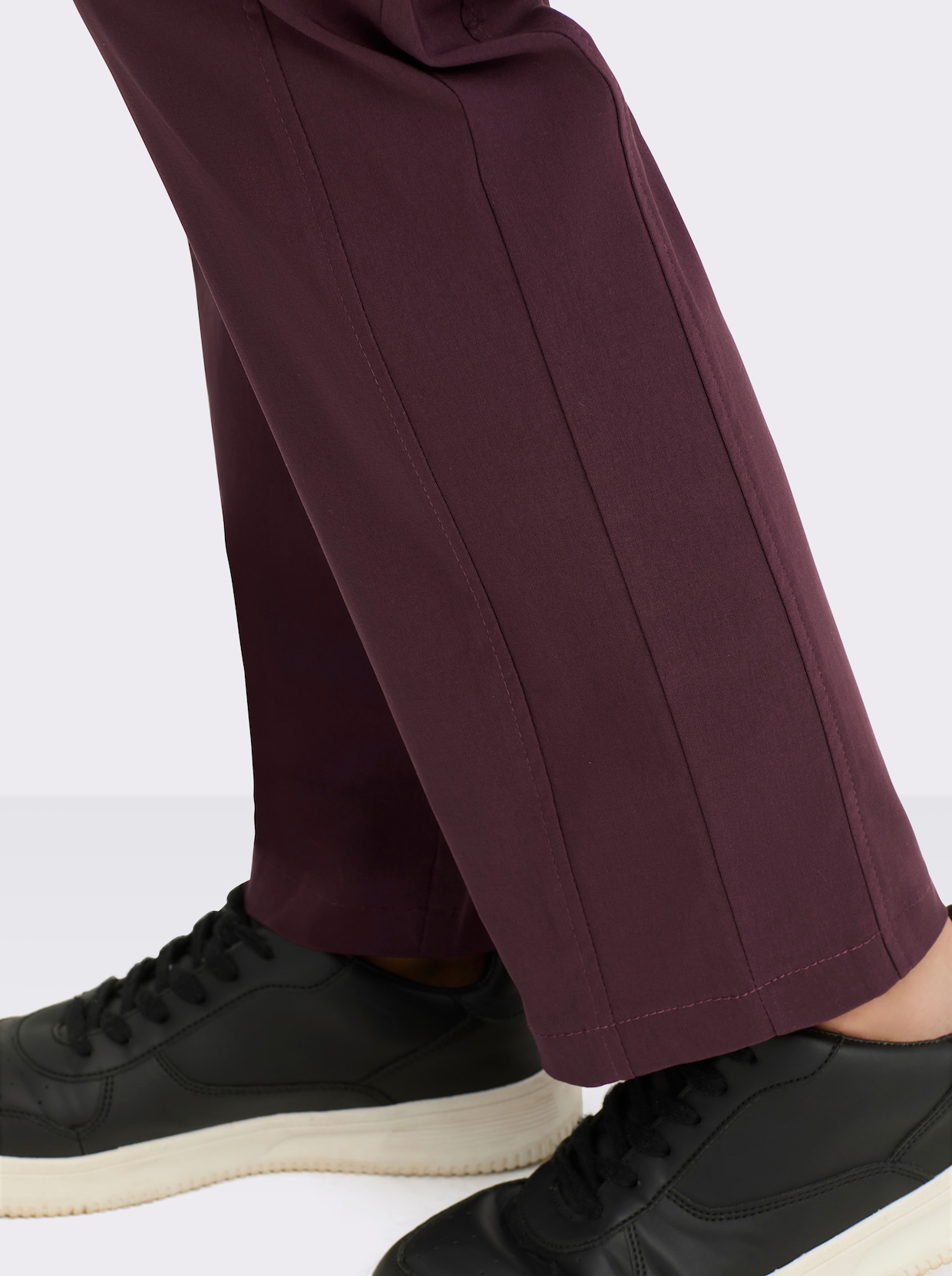 Stehmann Comfort line Hose mit Dehnbund, Viskose-Qualität - weinrot