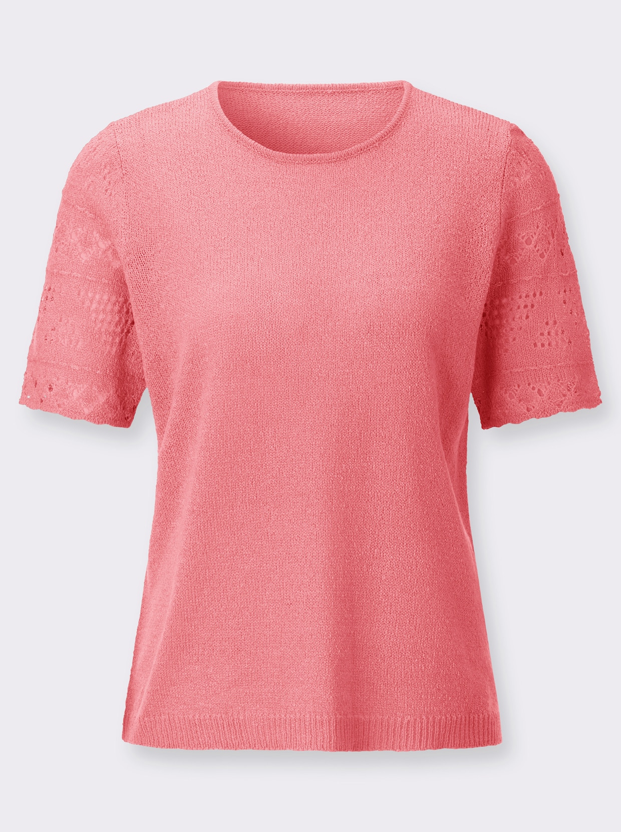Bouclé-Pullover - flamingo