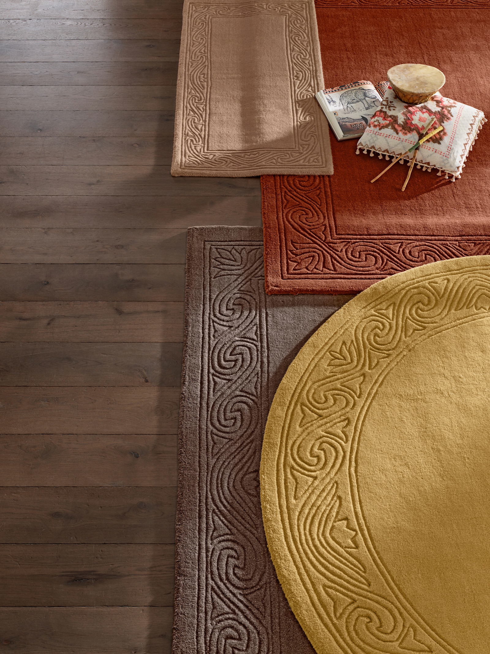 heine home Hochflorteppich - terracotta