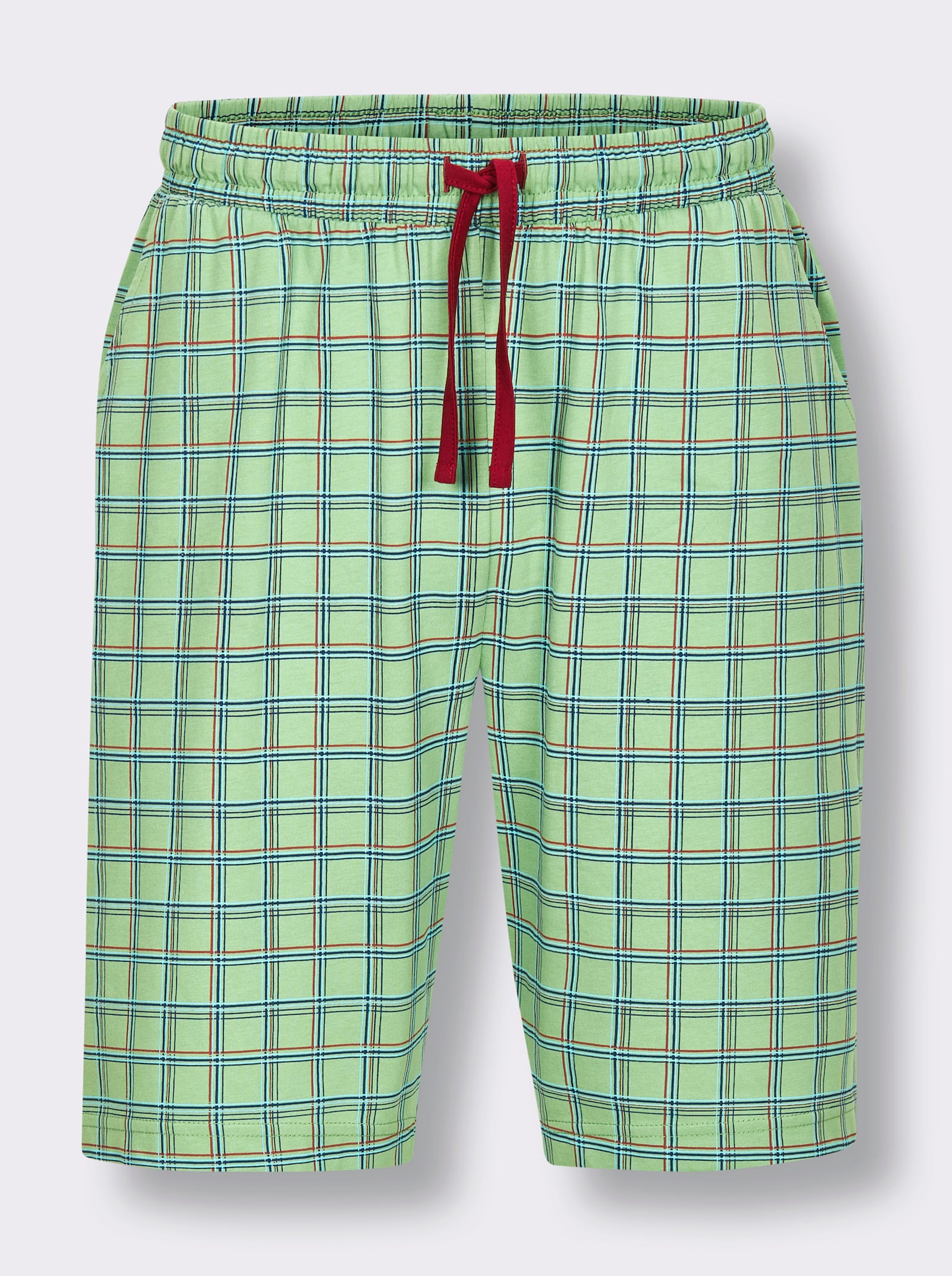 wäschepur men Hose kurz - apfel-kirsche-kariert