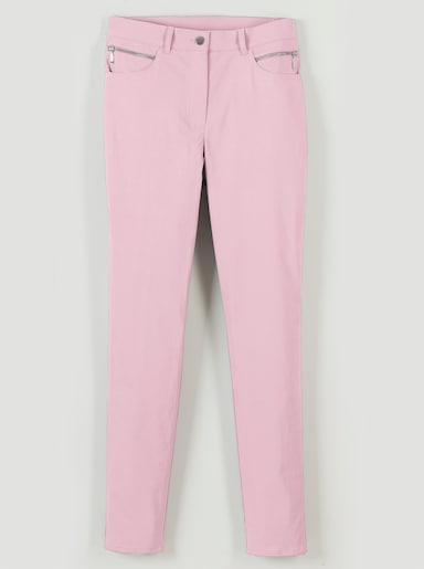 Stehmann Comfort line Stretch-Hose mit Zier-Taschen vorne - rosé