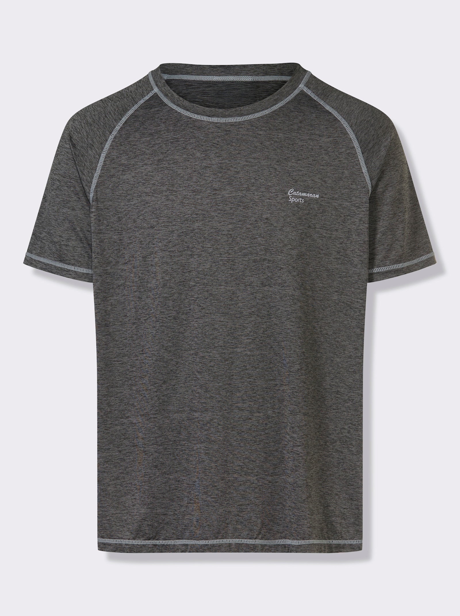 Catamaran Sports Functioneel shirt, ademend en sneldrogend - grijs gemêleerd