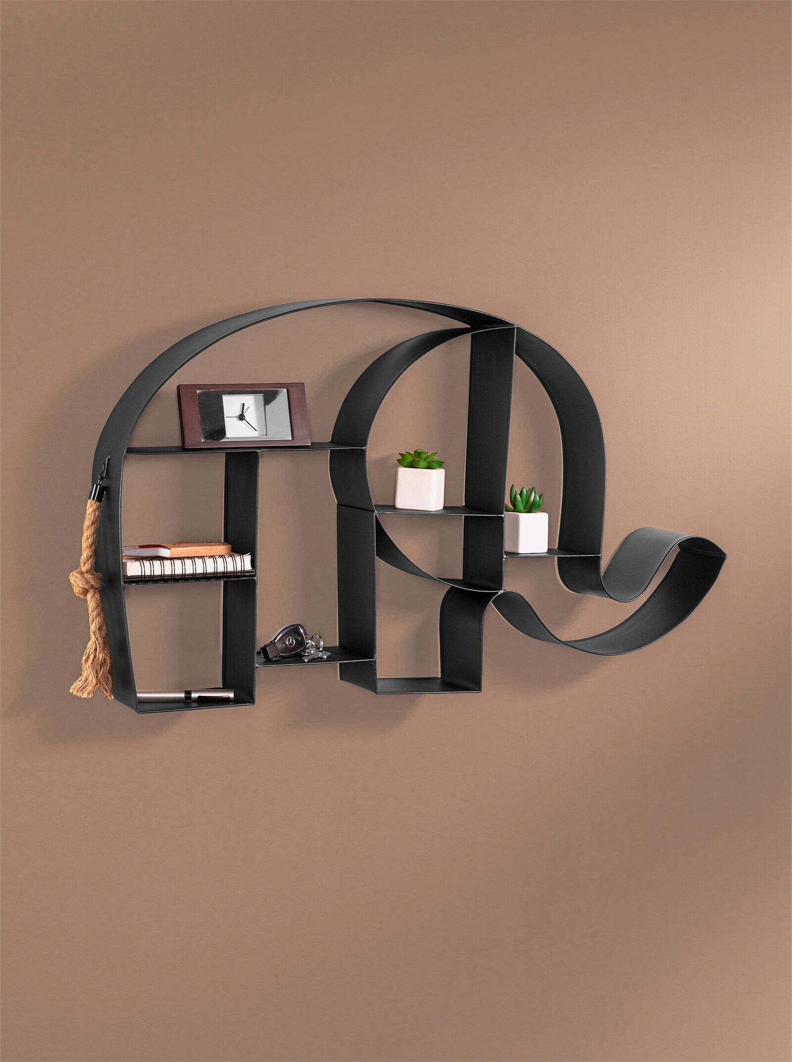 heine home Wandregal - schwarz