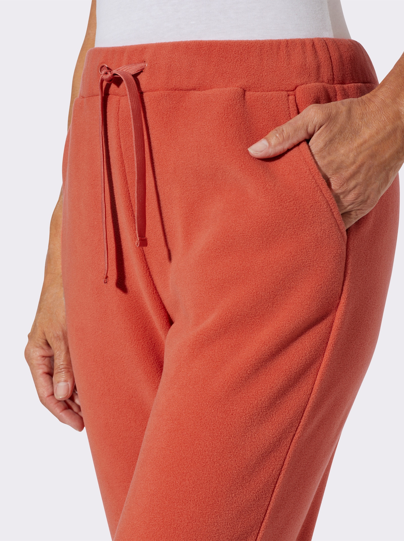Fleecehose mit Rundum-Dehnbund - terra