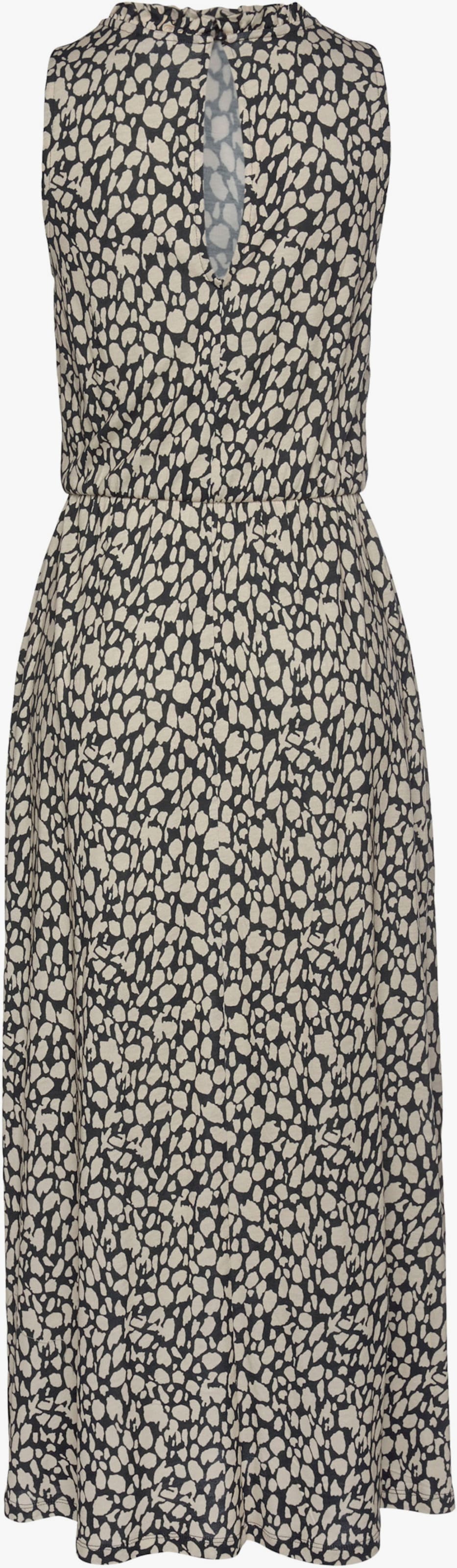 LASCANA Robe en jersey - noir-beige imprimé