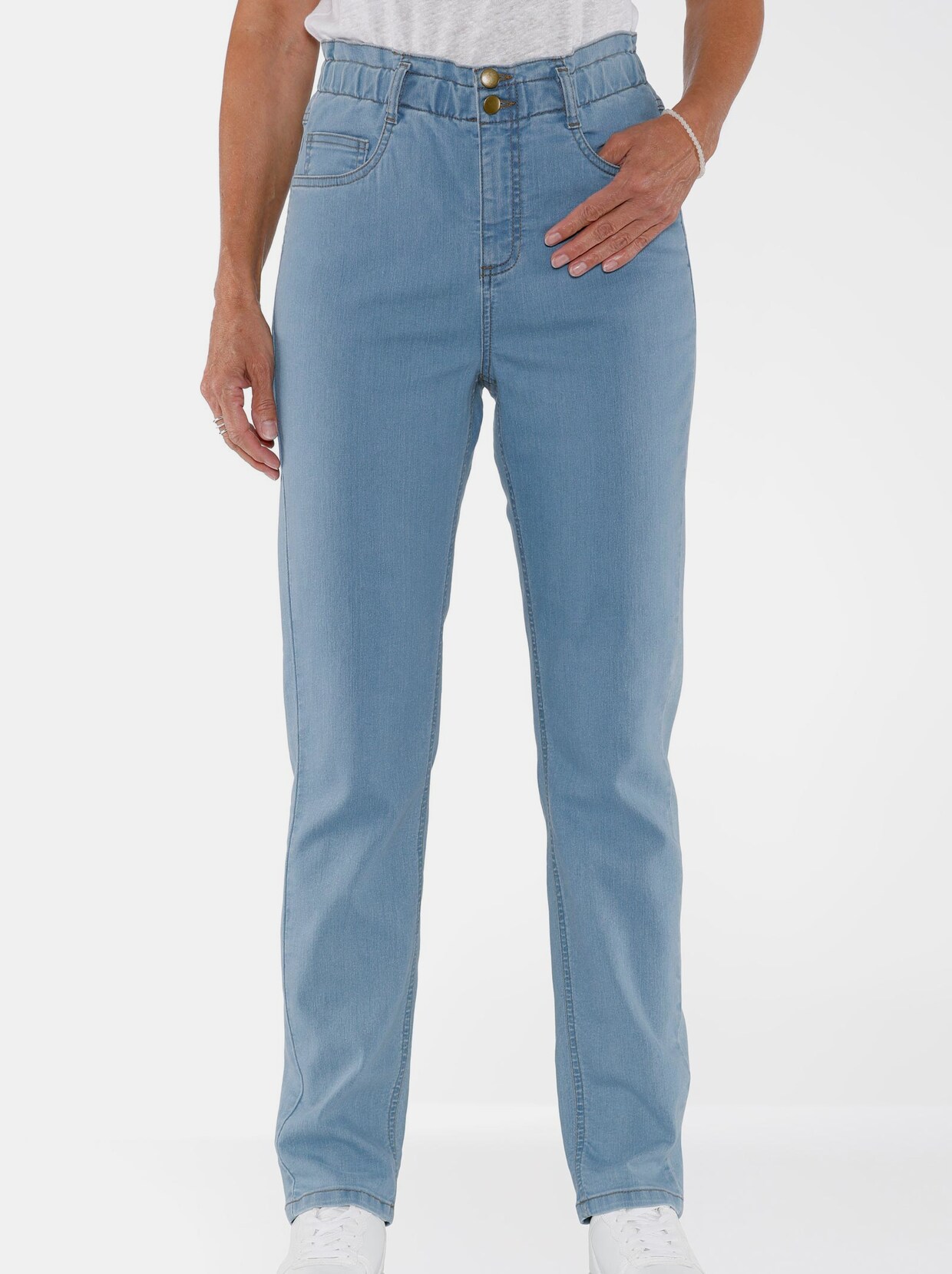 Jeans - blue-bleached