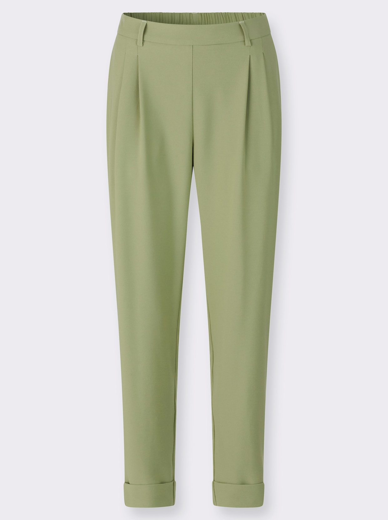 Bundfaltenhose - schilf