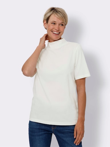 Stehkragenshirt - ecru