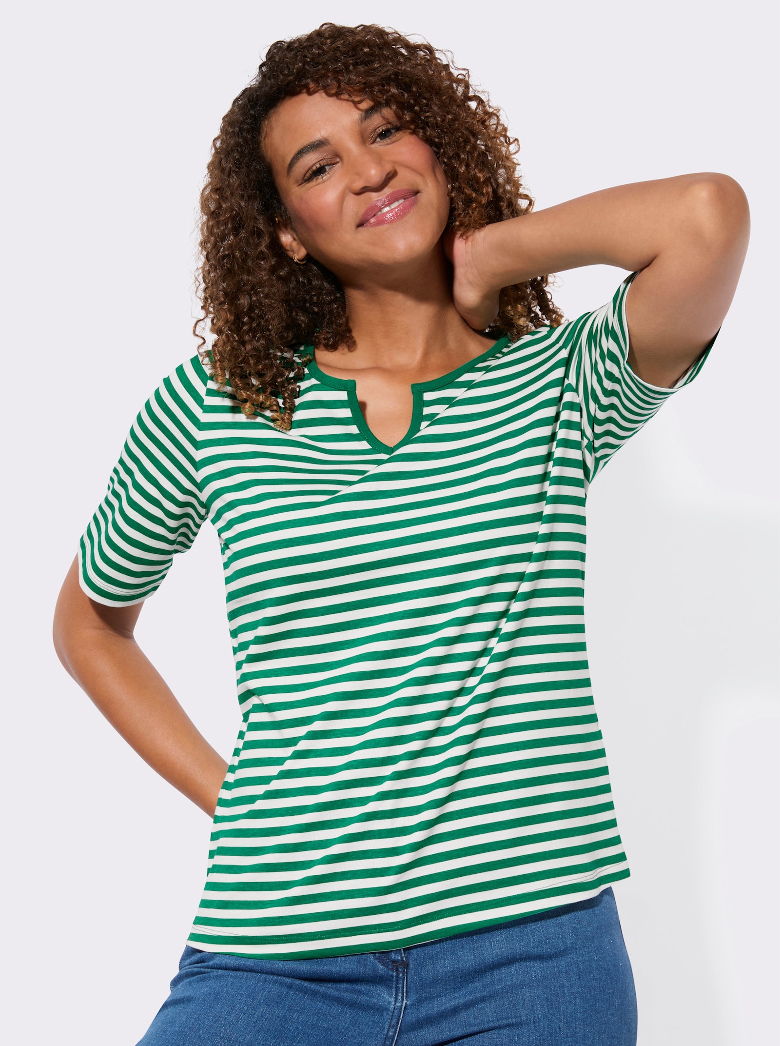 Shirt-Set mit kurzen Ärmeln - grün