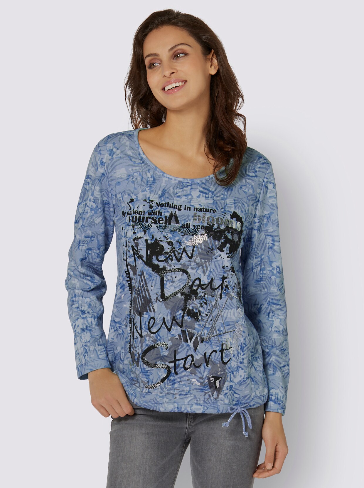 Sweatshirt - bleu