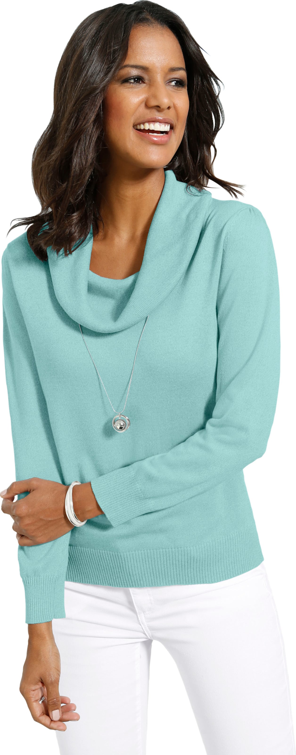 Mint Wasserfallpullover