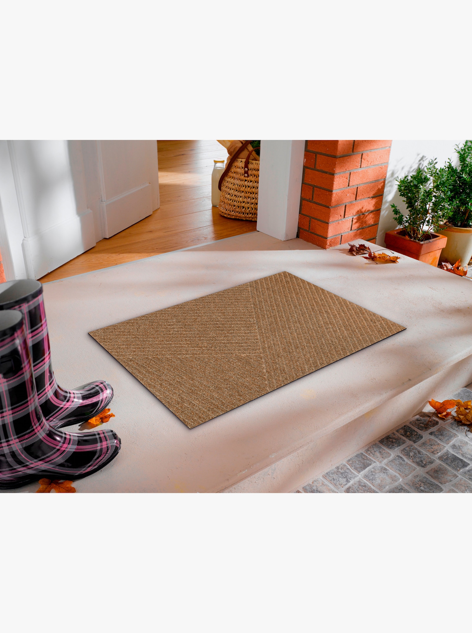 wash+dry by Kleen-Tex Fußmatte - taupe