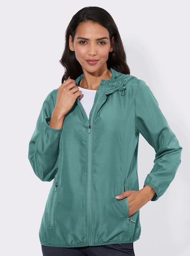 Funktionsjacke atmungsaktiv und wasserabweisend - salbei
