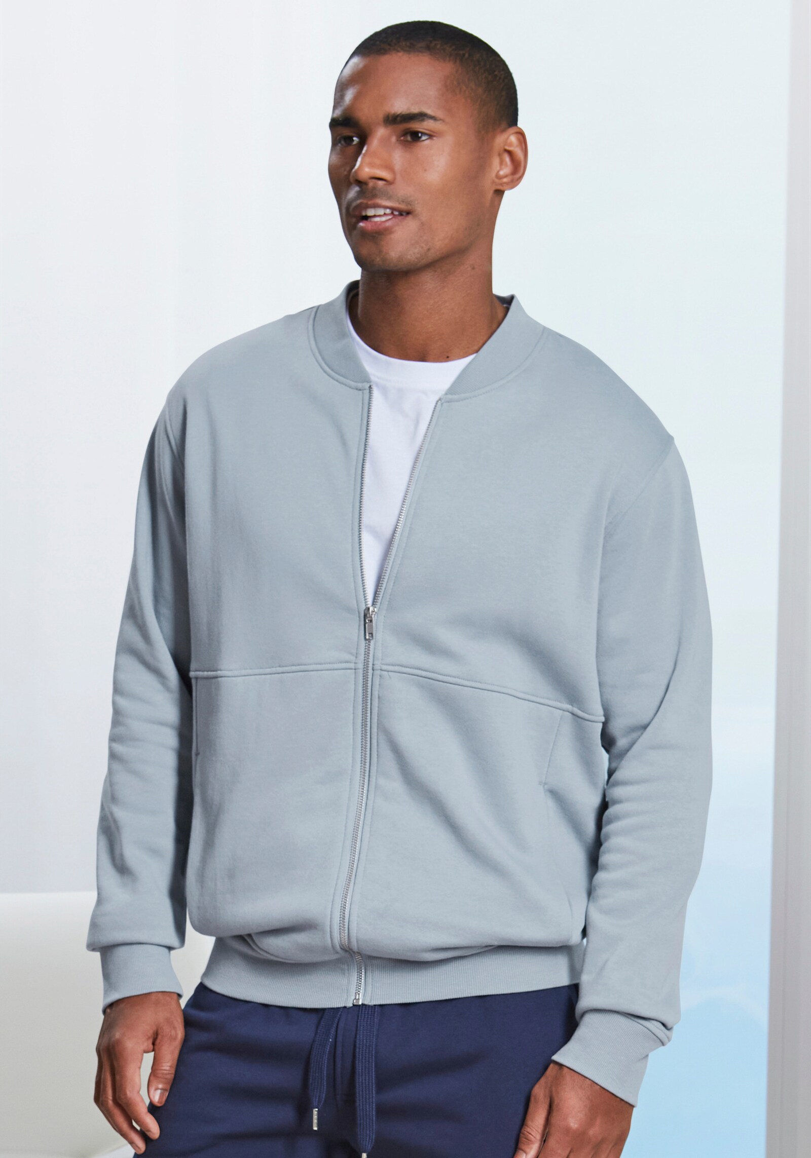 John Devin Sweatjacke - blaugrau