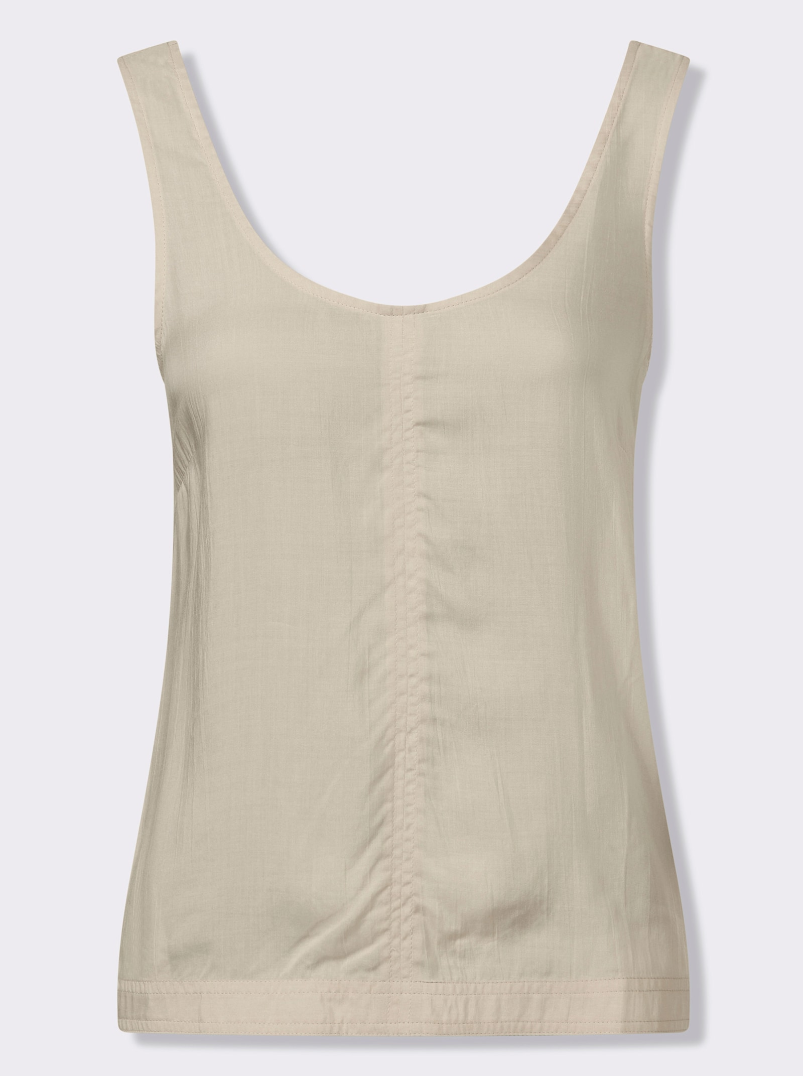 heine Blousetop licht transparant - zand