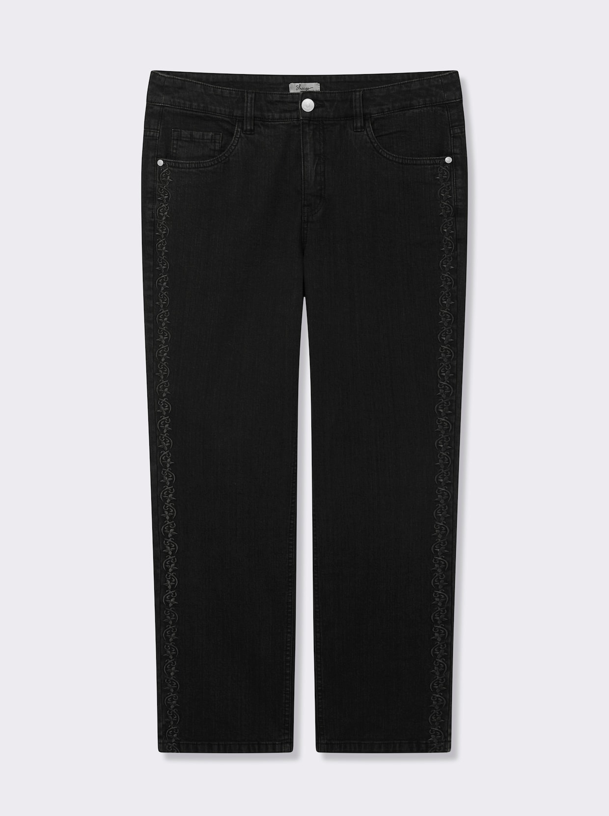 sheego Gerade Jeans - black denim