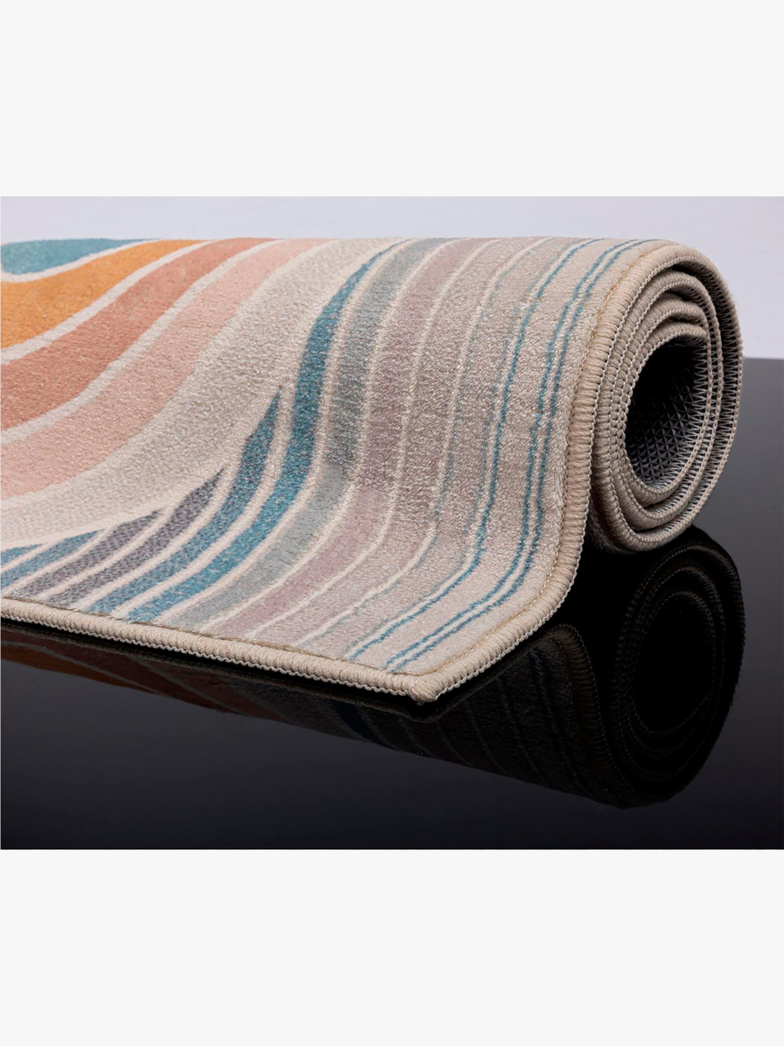 Theko Badematte - rosa-bunt