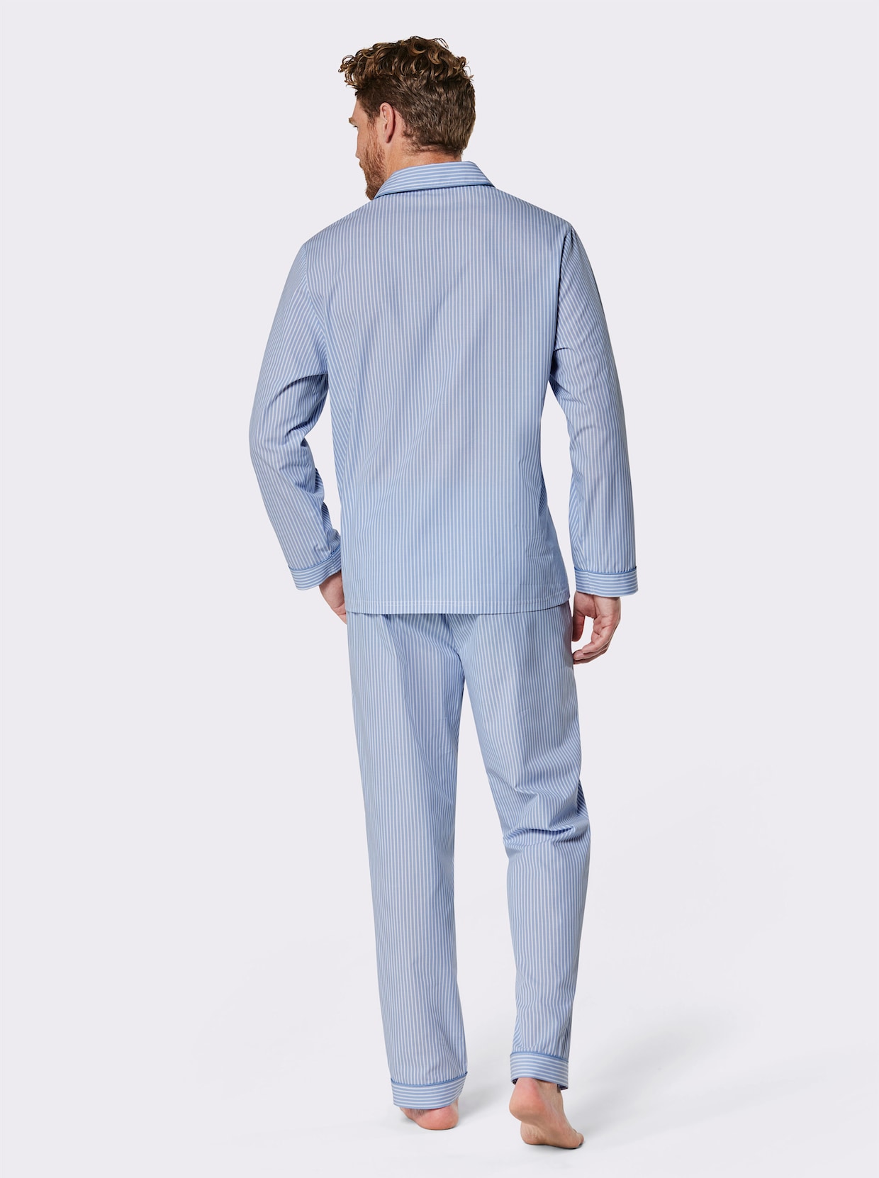 KINGsCLUB Pyjama - bleu/wit gestreept