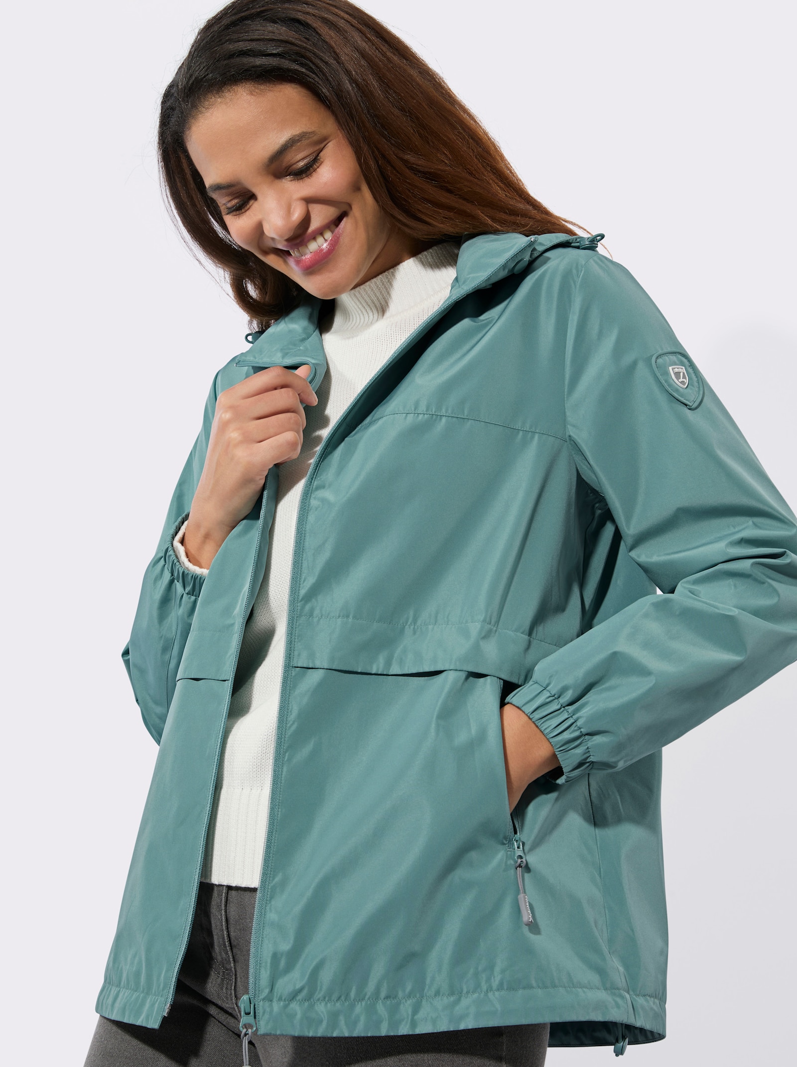 Outdoorjacke für die Übergangszeit - jade
