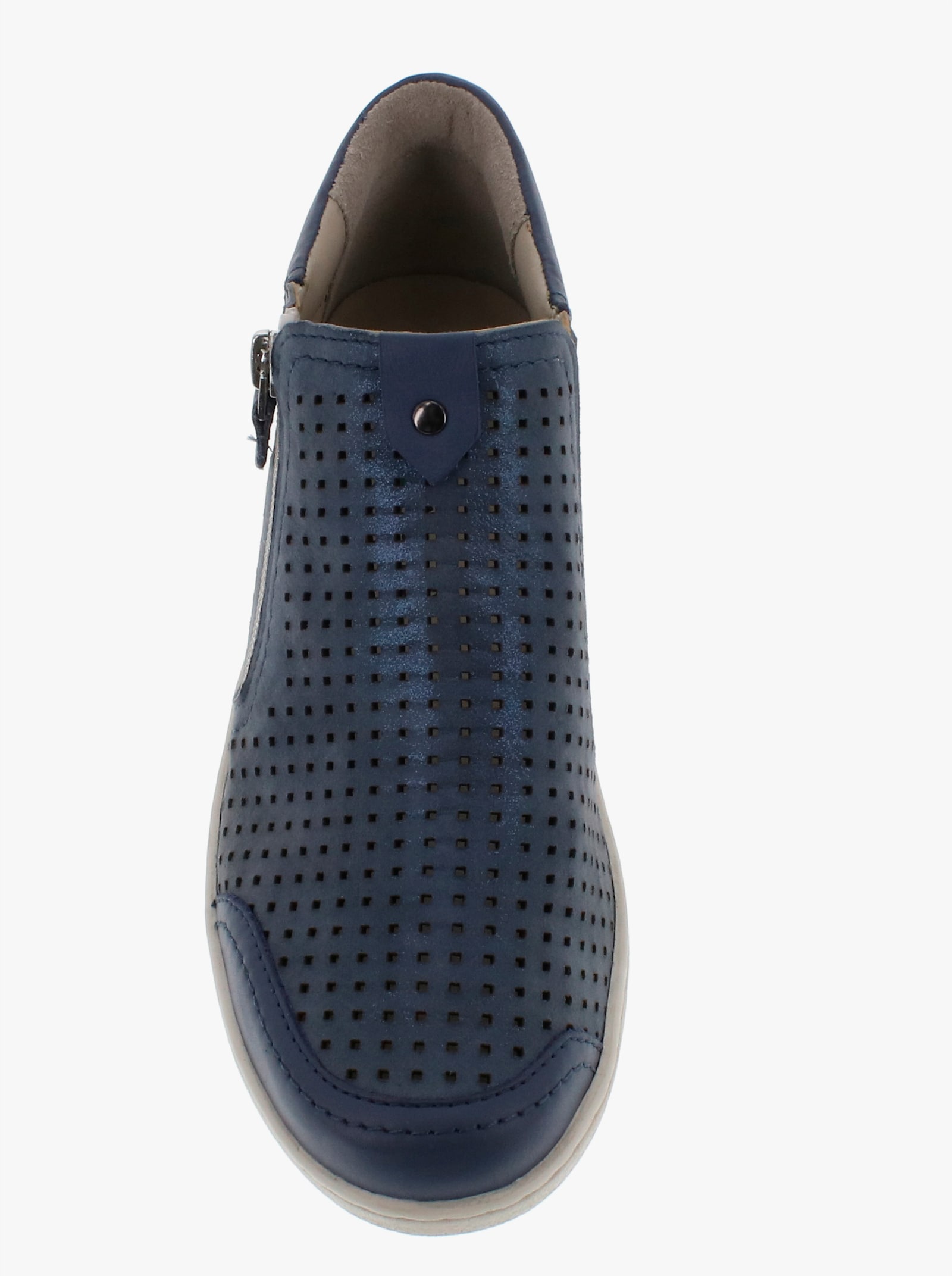 Reflexan Stiefelette mit Glanz-Effekt - taubenblau-meliert